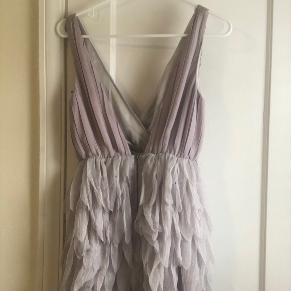 NWOT. Ark & Co pleated feather dress